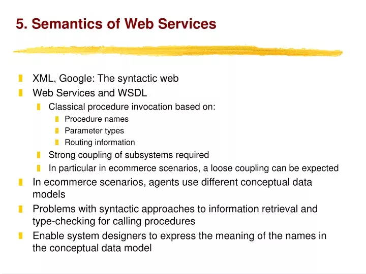 5 semantics of web services