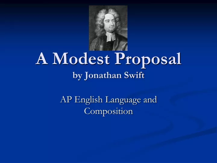 a modest proposal by jonathan swift