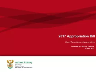 2017 Appropriation Bill