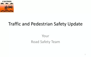 Traffic and Pedestrian Safety Update