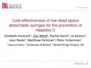 Cost-effectiveness of low dead space detachable syringes for the prevention of Hepatitis C
