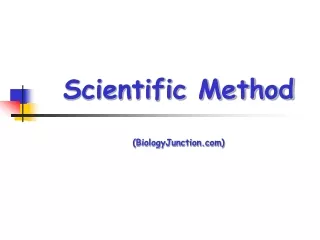 Scientific Method (BiologyJunction)