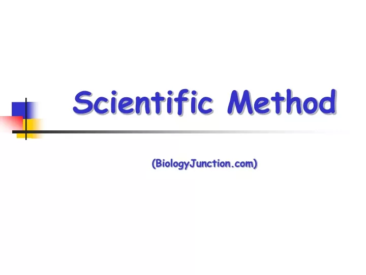 scientific method biologyjunction com