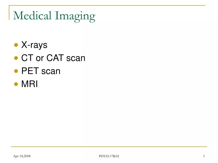 medical imaging
