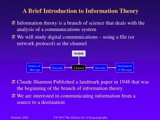 A Brief Introduction to Information Theory