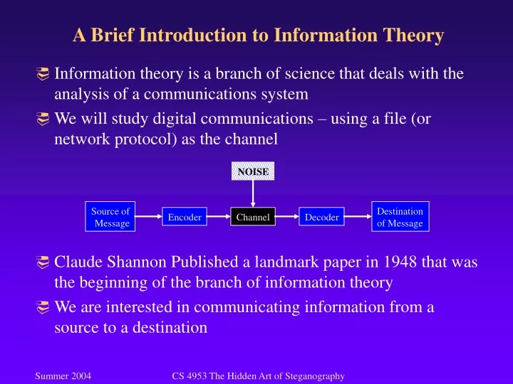 a brief introduction to information theory