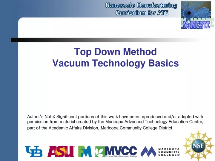 top down method vacuum technology basics