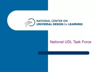 National UDL Task Force