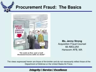 Ms. Jenny Strong Acquisition Fraud Counsel 66 ABG/JAA Hanscom AFB, MA