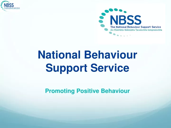 national behaviour support service promoting positive behaviour