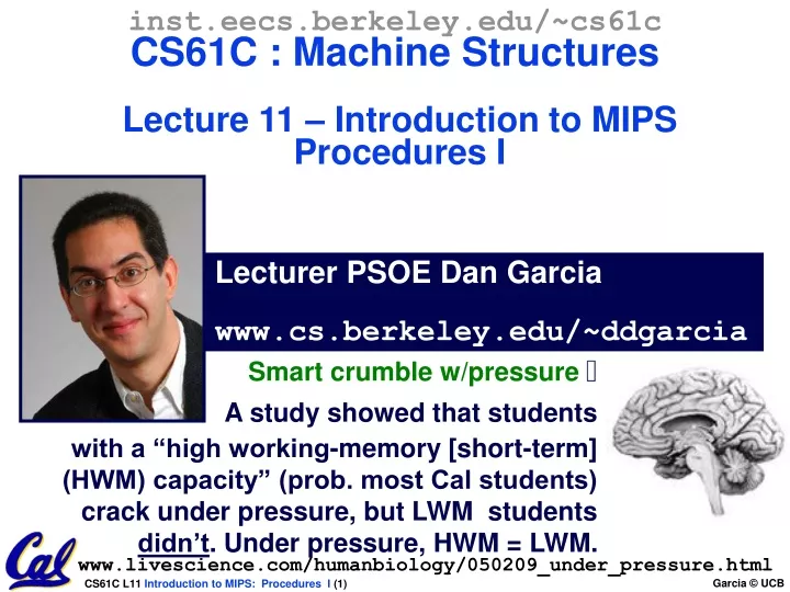 inst eecs berkeley edu cs61c cs61c machine