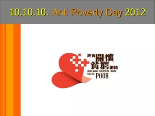 10.10.10.  Anti Poverty Day  2012
