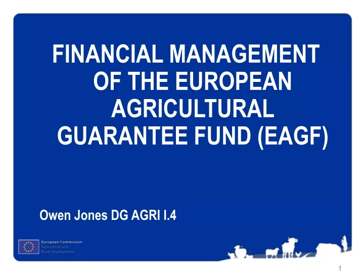 financial management of the european agricultural