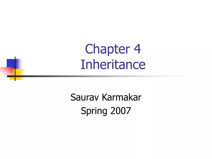 chapter 4 inheritance