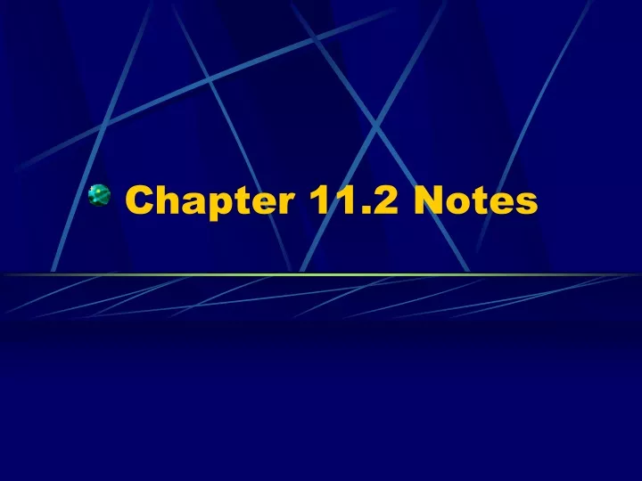 chapter 11 2 notes