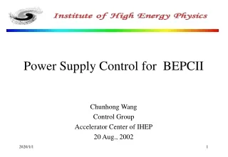 Power Supply Control for  BEPCII
