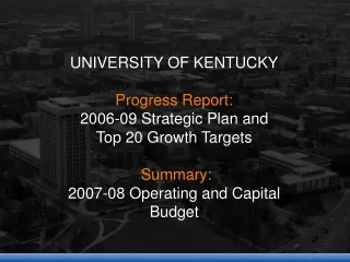 2006-09 Strategic Plan, Undergraduate Education