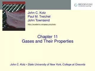 Chapter 11 Gases and Their Properties