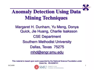 Anomaly Detection Using Data Mining Techniques