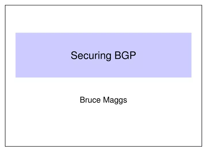 securing bgp