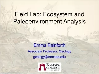 Field Lab: Ecosystem and Paleoenvironment Analysis