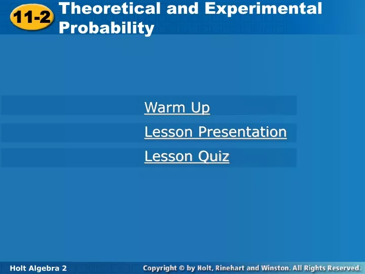 theoretical and experimental probability