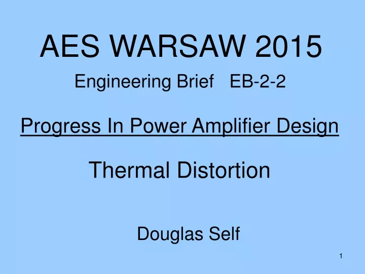 aes warsaw 2015