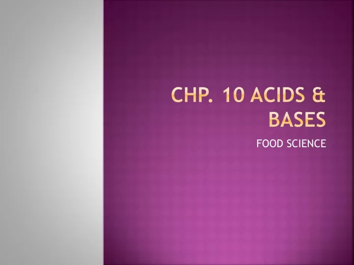 chp 10 acids bases