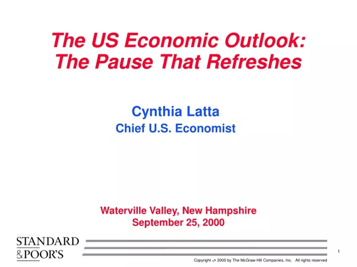 the us economic outlook the pause that refreshes