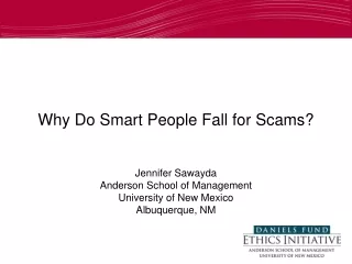 Why Do Smart People Fall for Scams?