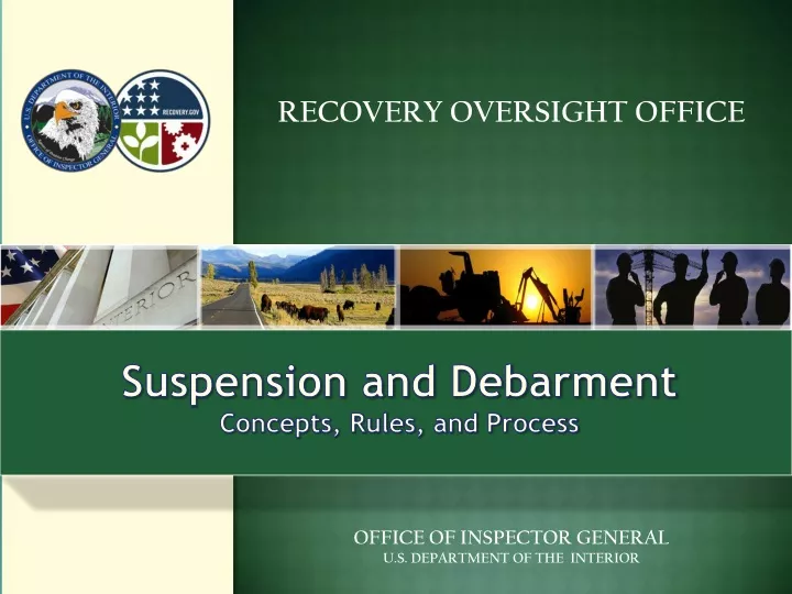 recovery oversight office