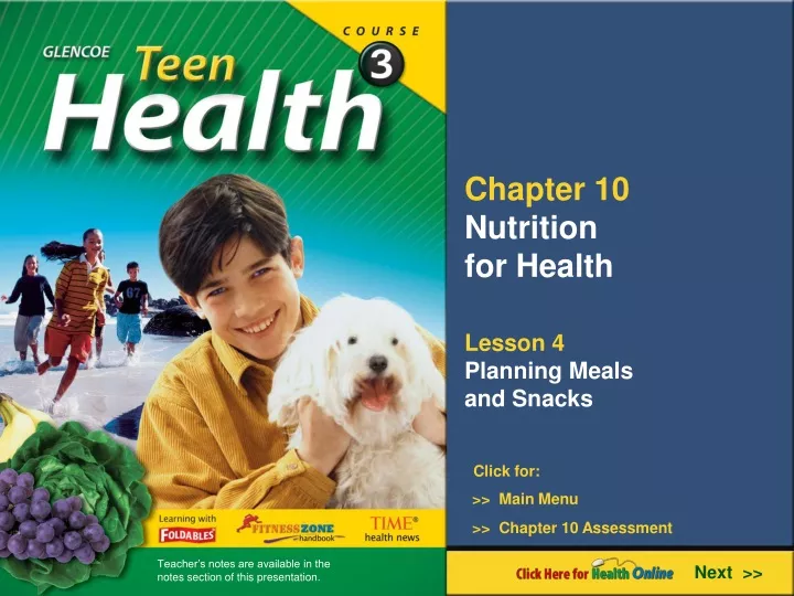 chapter 10 nutrition for health