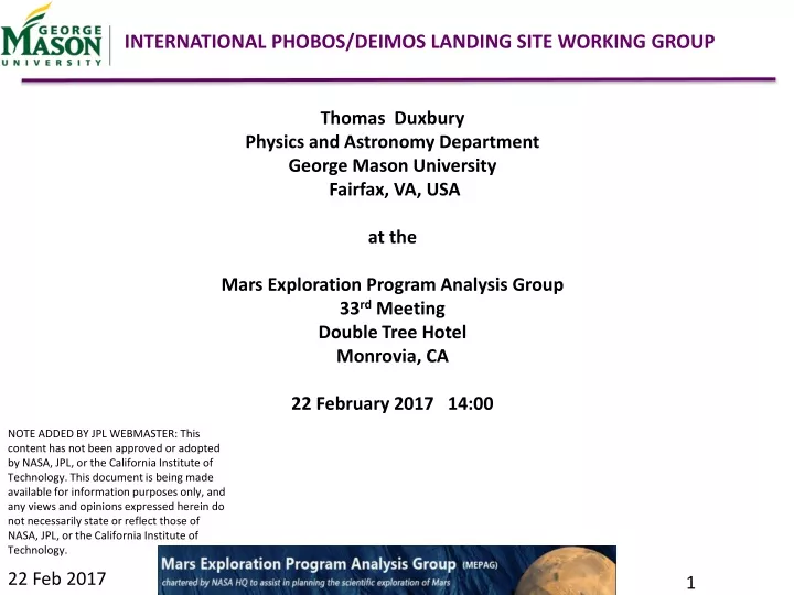 international phobos deimos landing site working