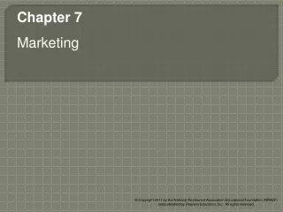 Chapter 7 Marketing