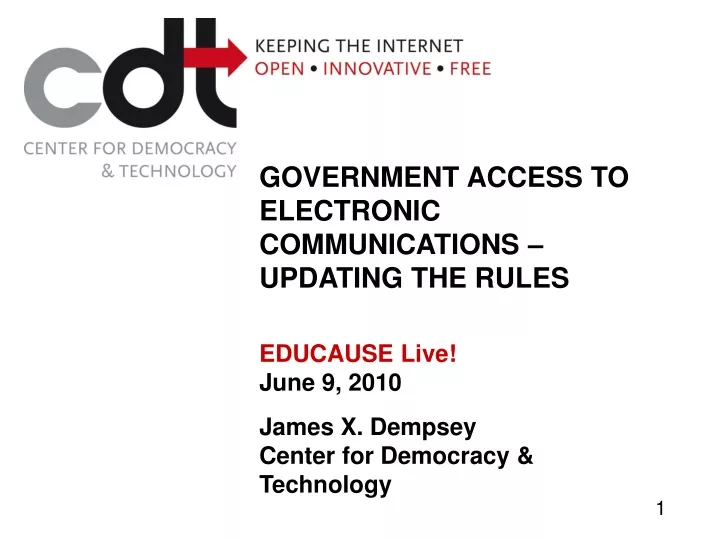 government access to electronic communications
