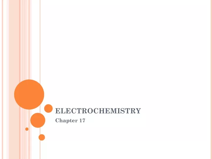 electrochemistry