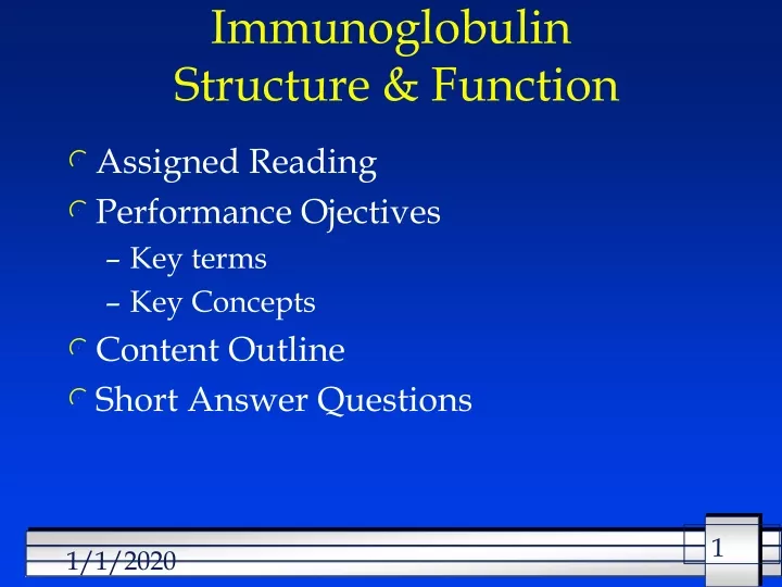 immunoglobulin structure function