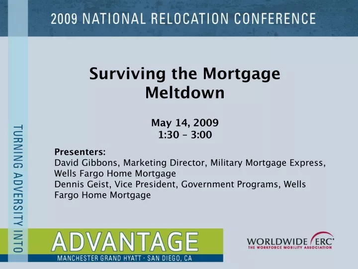 surviving the mortgage meltdown may 14 2009
