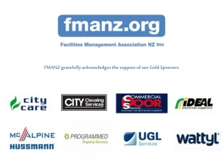 FMANZ gratefully acknowledges the support of our Gold Sponsors