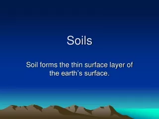 Soils