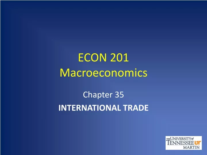 econ 201 macroeconomics