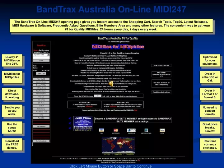 bandtrax australia on line midi247