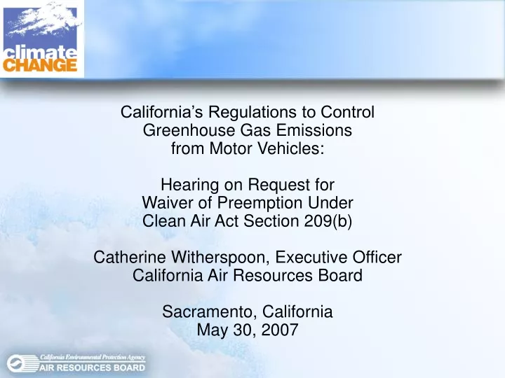 california s regulations to control greenhouse