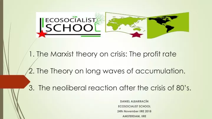 1 the marxist theory on crisis the profit rate