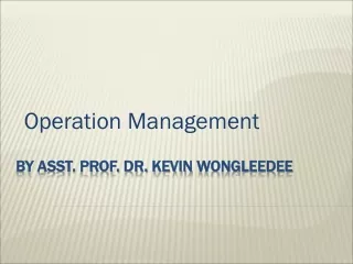By Asst. Prof. Dr. Kevin  Wongleedee