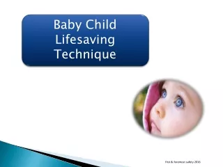 Baby Child Lifesaving Technique