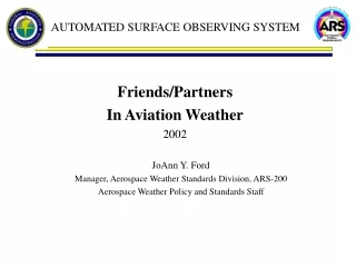 Friends/Partners In Aviation Weather 2002