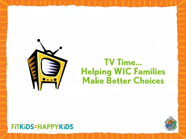 tv time helping wic families make better choices
