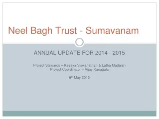 Neel Bagh Trust - Sumavanam