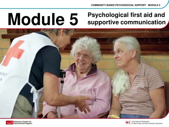 community based psychosocial support module 5